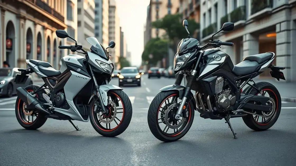 Comparativo: motos elétricas vs. motos a combustão