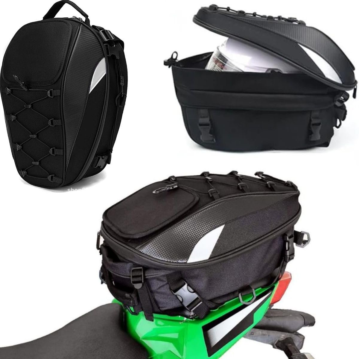Mochila Bau bauleto Bagageiro Moto Porta Capacete premium